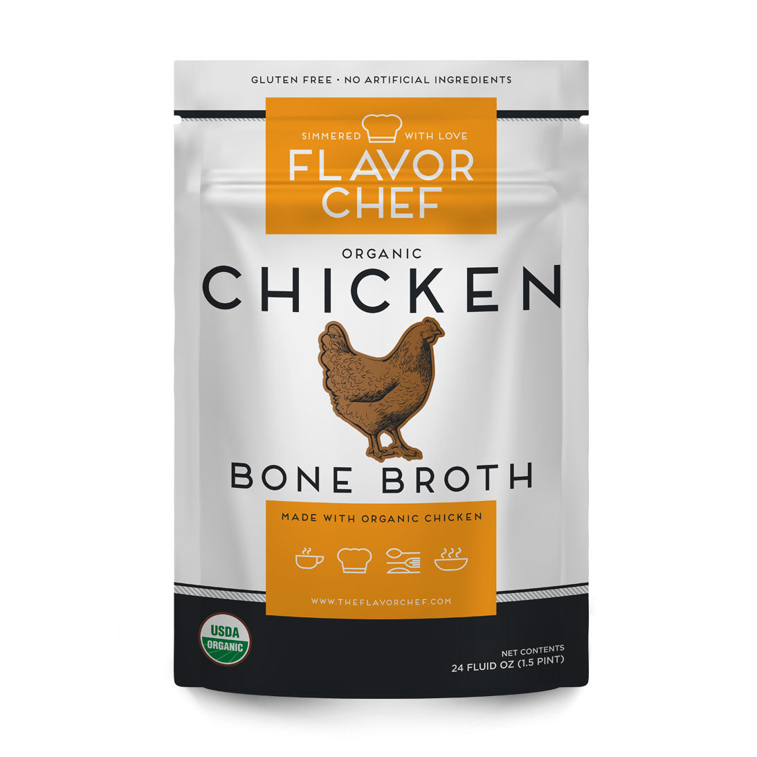 Organic Chicken Bone Broth - The Flavor Chef